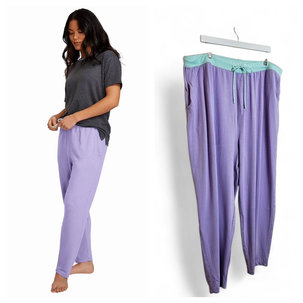 Jambys Long Jambys Size 3XL Unisex Modal Lounge Sweatpants Lavender Mint Joggers